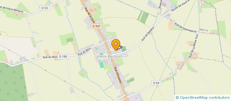 localisation de l'entreprise MONSIEUR DYLAN DEU  VIEUX-BERQUIN