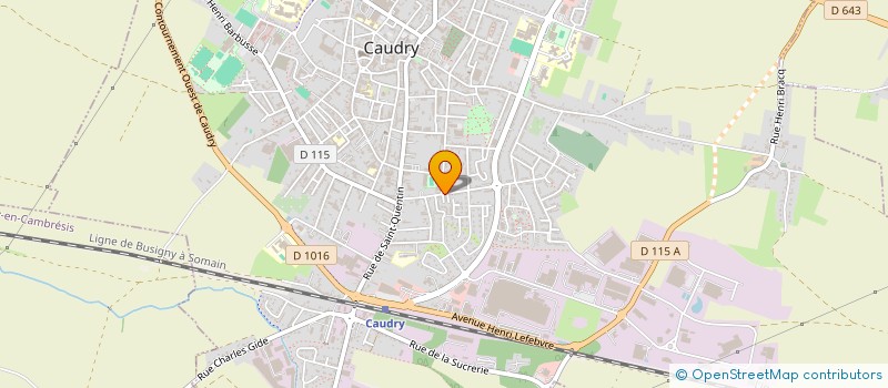 localisation de l'entreprise MONSIEUR DYLAN DEUDON  CAUDRY