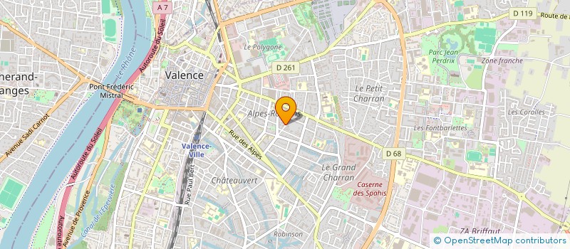 localisation de l'entreprise MONSIEUR DYLAN DJARI  VALENCE