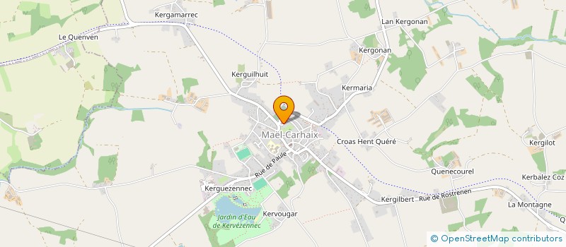 localisation de l'entreprise MONSIEUR DYLAN DOGAN  MAEL-CARHAIX