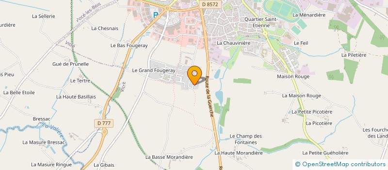 localisation de l'entreprise MONSIEUR DYLAN DOMARIN  VITRE