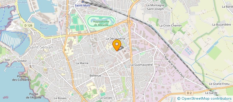 localisation de l'entreprise MONSIEUR DYLAN DUGUEN  SAINT-MALO