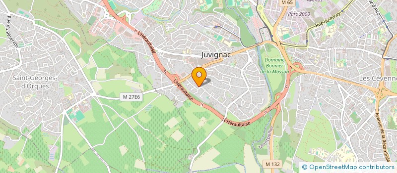 localisation de l'entreprise MONSIEUR DYLAN DULIEU  JUVIGNAC