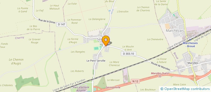 localisation de l'entreprise MONSIEUR DYLAN DUPIRE à SERVILLE