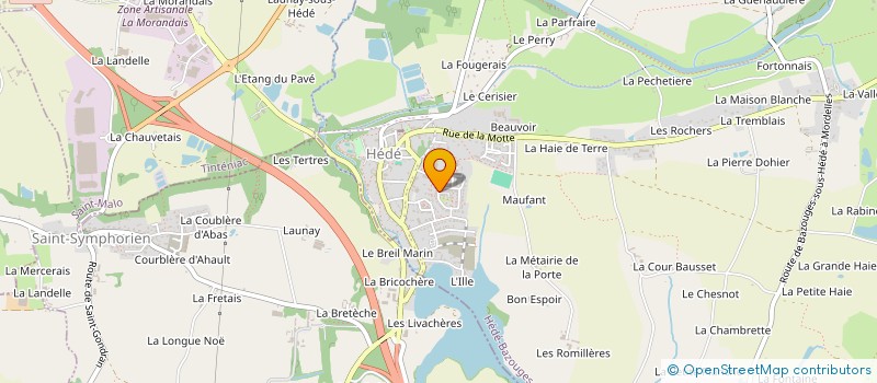 localisation de l'entreprise MONSIEUR DYLAN DURE  HEDE-BAZOUGES