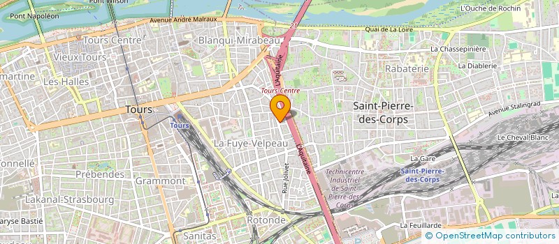 localisation de l'entreprise MONSIEUR DYLAN DUTERTRE  TOURS