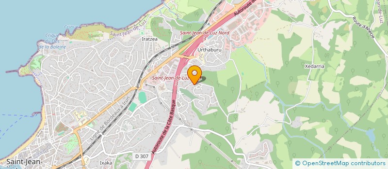 localisation de l'entreprise MONSIEUR DYLAN ECHEVERRIA  SAINT-JEAN-DE-LUZ