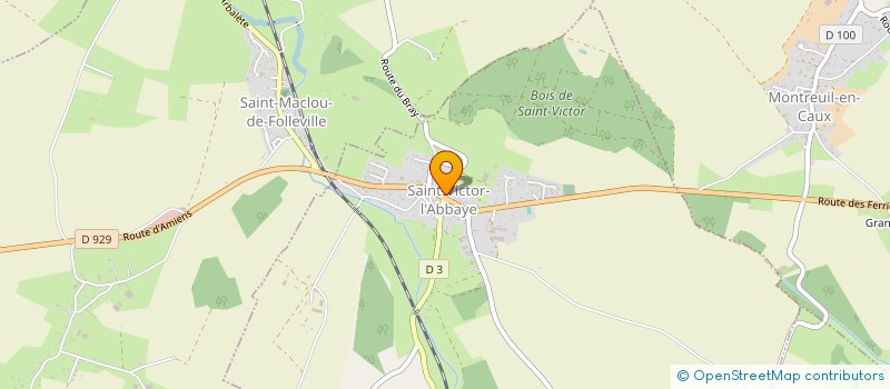 localisation de l'entreprise MONSIEUR DYLAN ELIOT  SAINT-VICTOR-L'ABBAYE