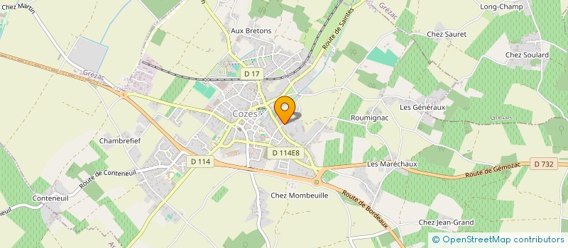 localisation de l'entreprise MONSIEUR DYLAN ENCINAS  COZES