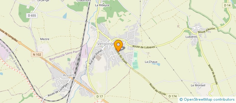 localisation de l'entreprise MONSIEUR DYLAN ENJOLVIN  VERGONGHEON