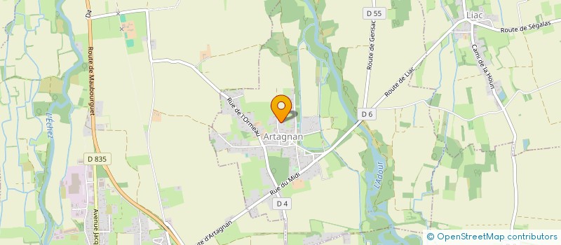 localisation de l'entreprise MONSIEUR DYLAN ETCHEVERRY  ARTAGNAN