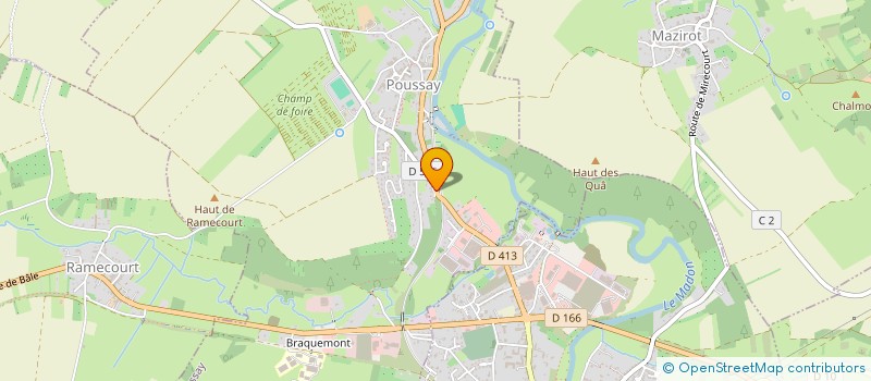 localisation de l'entreprise MONSIEUR DYLAN FAGEOT  POUSSAY