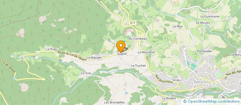 localisation de l'entreprise MONSIEUR DYLAN FAURE à PELUSSIN
