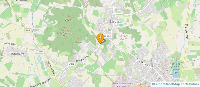 localisation de l'entreprise MONSIEUR DYLAN FAVIER  GARGAS