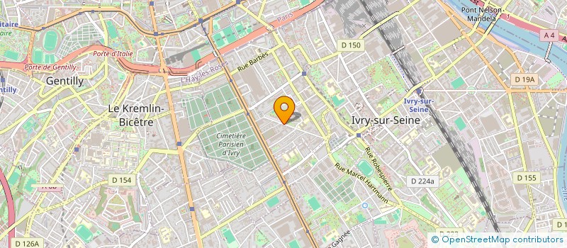 localisation de l'entreprise MONSIEUR DYLAN FERNANDES  IVRY-SUR-SEINE