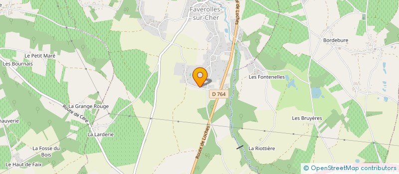 localisation de l'entreprise MONSIEUR DYLAN FERREIRA  FAVEROLLES-SUR-CHER