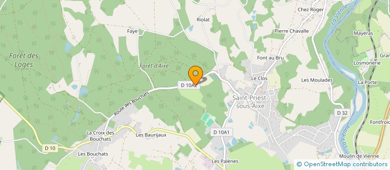 localisation de l'entreprise MONSIEUR DYLAN FLORES  AIXE-SUR-VIENNE