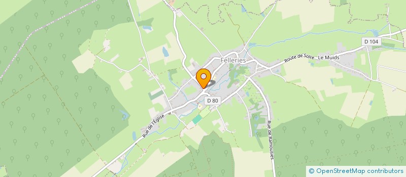 localisation de l'entreprise MONSIEUR DYLAN FONTAINE  FELLERIES