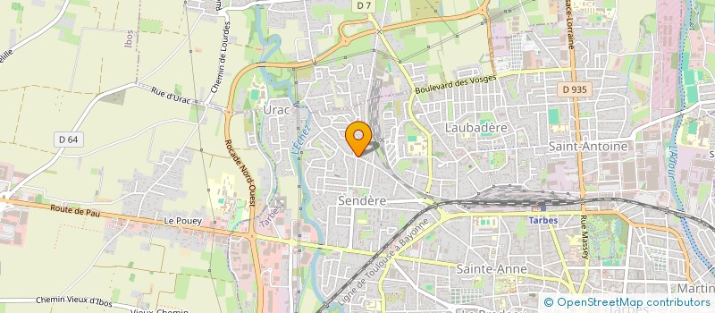 localisation de l'entreprise MONSIEUR DYLAN FORESTIER  LAGUIAN-MAZOUS