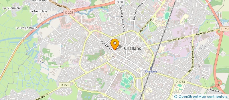 localisation de l'entreprise MONSIEUR DYLAN FORESTIER à CHALLANS