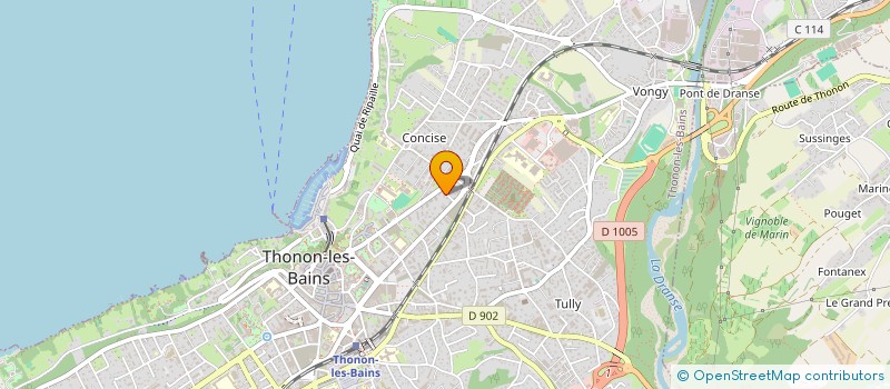 localisation de l'entreprise MONSIEUR DYLAN FOUGERAY à THONON-LES-BAINS