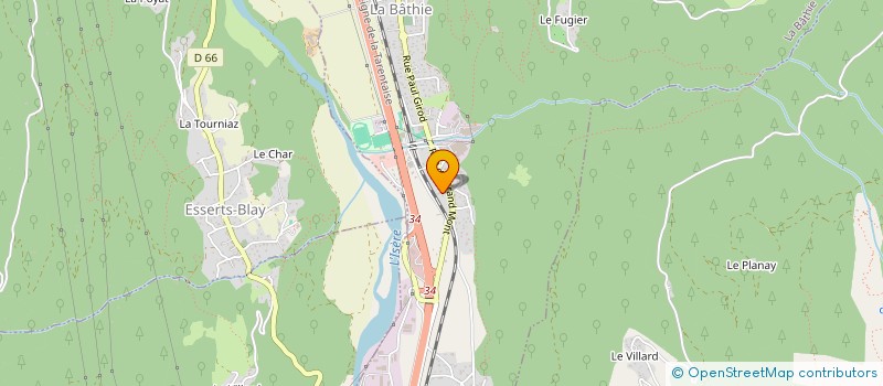 localisation de l'entreprise MONSIEUR DYLAN FRANCIOLI  LA BATHIE