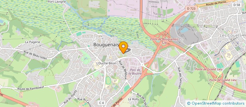 localisation de l'entreprise MONSIEUR DYLAN FRENAY  BOUGUENAIS