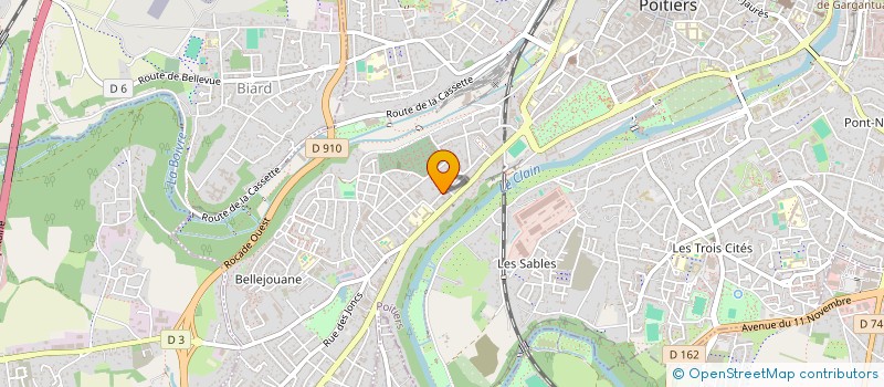 localisation de l'entreprise MONSIEUR DYLAN FROMENT  POITIERS