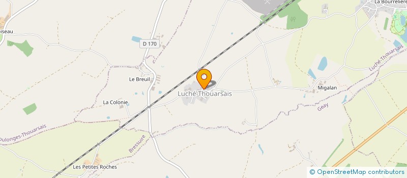 localisation de l'entreprise MONSIEUR DYLAN FROUIN  LUCHE-THOUARSAIS