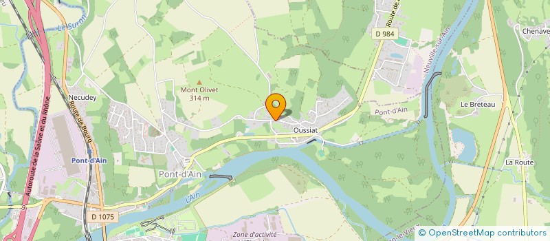 localisation de l'entreprise MONSIEUR DYLAN GAILLOT  PONT-D'AIN