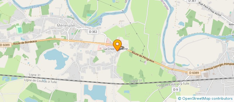 localisation de l'entreprise MONSIEUR DYLAN GAUTHIER  MENESPLET