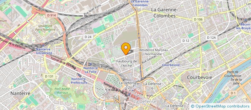 localisation de l'entreprise MONSIEUR DYLAN GAUTHIER  COURBEVOIE