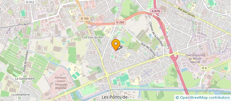 localisation de l'entreprise MONSIEUR DYLAN GAUTUN  LES PONTS-DE-CE