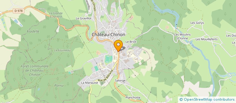 localisation de l'entreprise MONSIEUR DYLAN GERMAIN  CHATEAU-CHINON (VILLE)