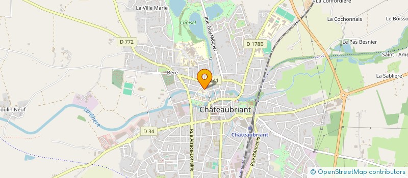 localisation de l'entreprise MONSIEUR DYLAN GILSON à CHATEAUBRIANT