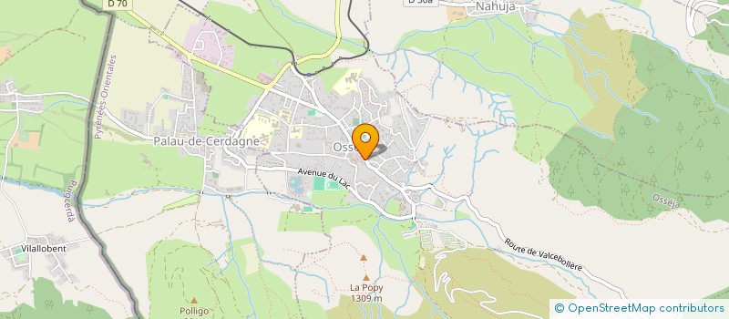 localisation de l'entreprise MONSIEUR DYLAN GIMENEZ  OSSEJA