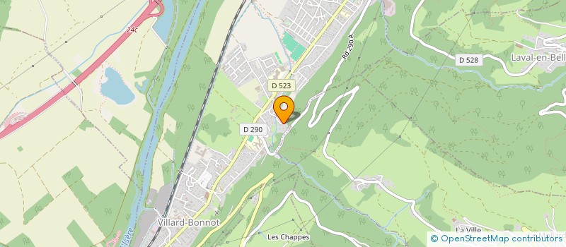 localisation de l'entreprise MONSIEUR DYLAN GIORLANDO  VILLARD-BONNOT