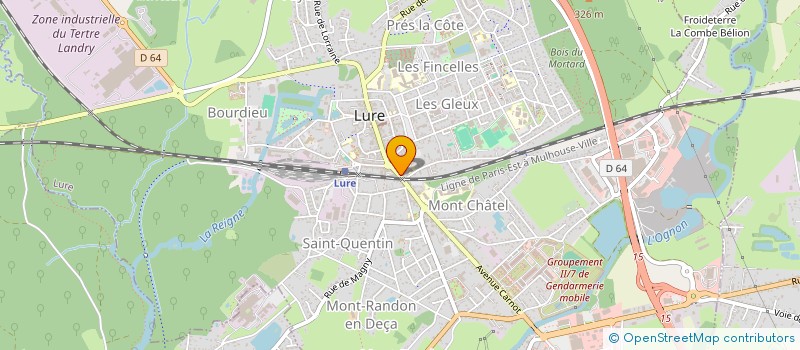 localisation de l'entreprise MONSIEUR DYLAN GIRARD  LURE