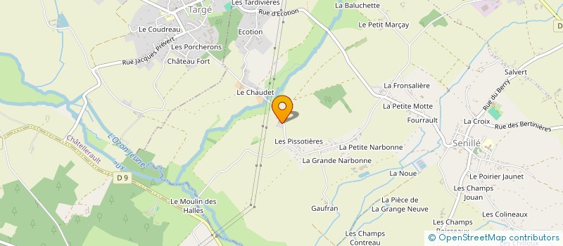 localisation de l'entreprise MONSIEUR DYLAN GOURDON  SENILLE-SAINT SAUVEUR