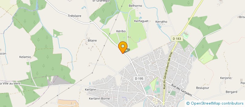 localisation de l'entreprise MONSIEUR DYLAN GRALL  SURZUR