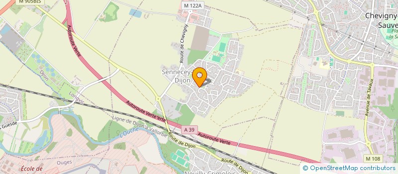 localisation de l'entreprise MONSIEUR DYLAN GREBILLE  SENNECEY-LES-DIJON