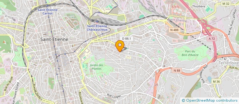 localisation de l'entreprise MONSIEUR DYLAN GUERPILLON  SAINT-ETIENNE