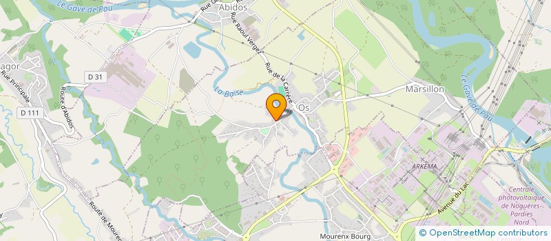 localisation de l'entreprise MONSIEUR DYLAN HELFRICK  MOURENX