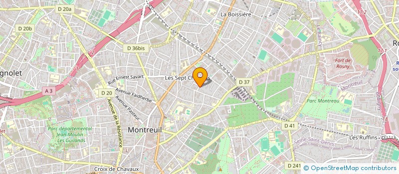 localisation de l'entreprise MONSIEUR DYLAN HENRI MAUFAY à MONTREUIL