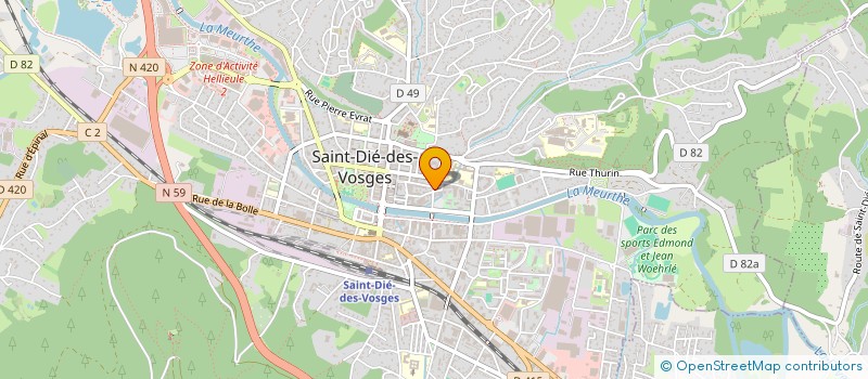 localisation de l'entreprise MONSIEUR DYLAN HOUILLON à SAINT-DIE-DES-VOSGES