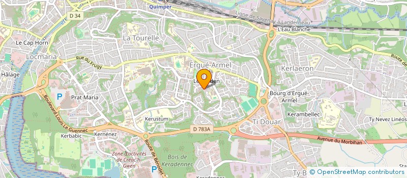 localisation de l'entreprise MONSIEUR DYLAN HUET à QUIMPER