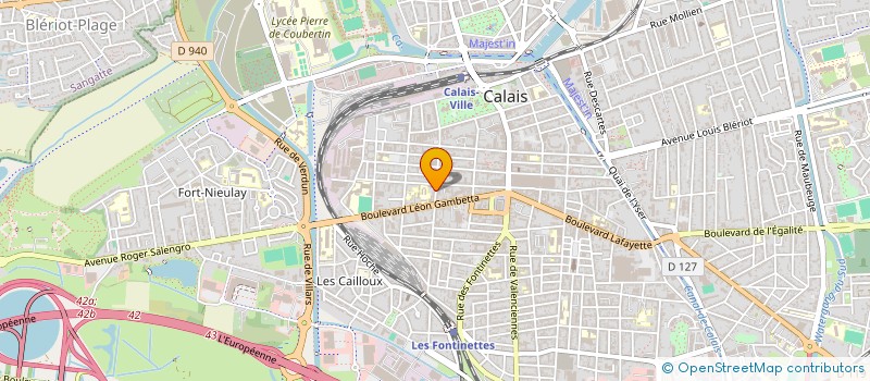 localisation de l'entreprise MONSIEUR DYLAN HURTEAU  CALAIS