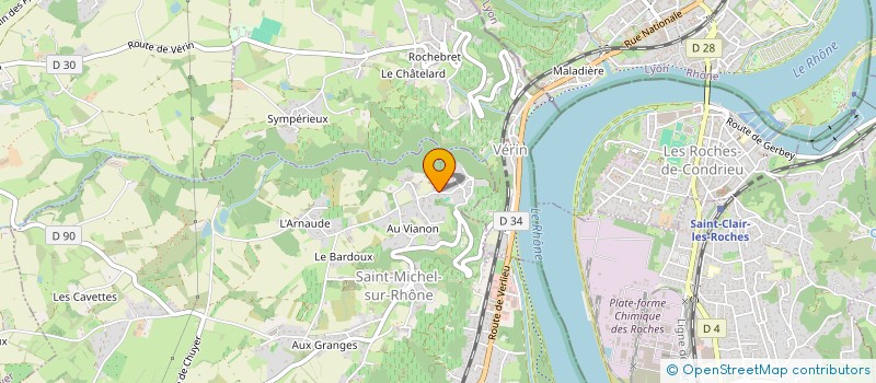 localisation de l'entreprise MONSIEUR DYLAN HURTIER  SAINT-MICHEL-SUR-RHONE