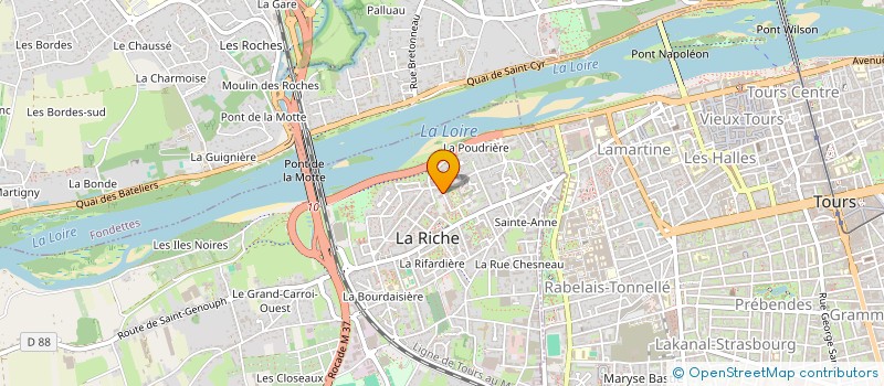 localisation de l'entreprise MONSIEUR DYLAN JAMET  LA RICHE