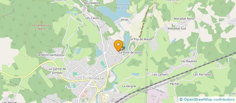 localisation de l'entreprise MONSIEUR DYLAN JANICOT  AMBAZAC